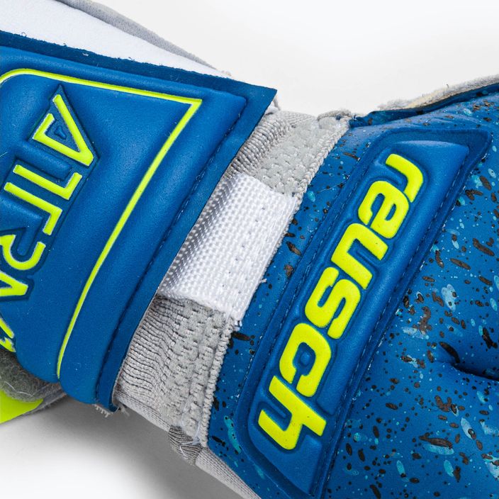 Rękawice bramkarskie Reusch Attrakt Freegel Fusion Ortho-Tec Goaliator vapor gray/safety yellow/blue 5