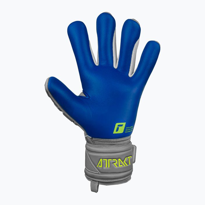 Rękawice bramkarskie Reusch Attrakt Freegel Silver Finger Support vapor gray/safety yellow/deep blue 7