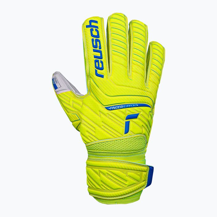 Rękawice bramkarskie Reusch Attrakt Grip Finger Support safety yellow/deep blue/white 6