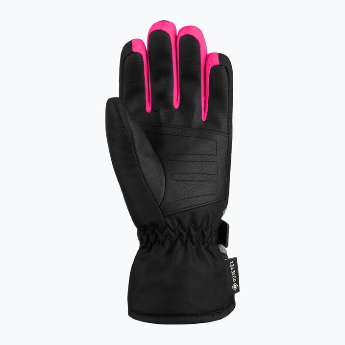 Rękawice narciarskie dziecięce Reusch Flash Gore-Tex black/black melange/pink glo 8