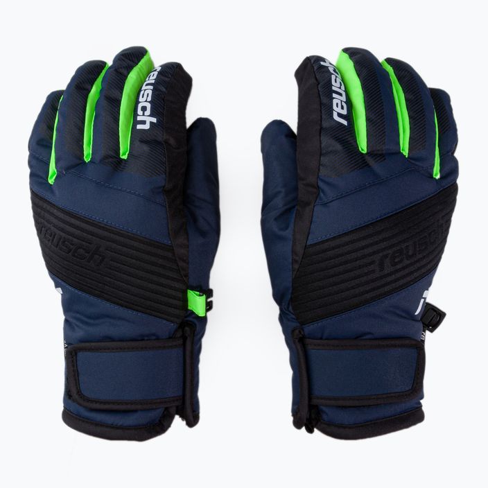 Rękawice narciarskie dziecięce Reusch Duke R-TEX XT black/dress blue/neon green 3