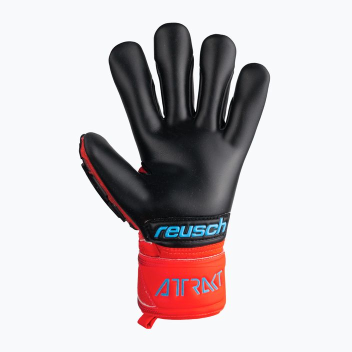 Rękawice bramkarskie Reusch Attrakt Freegel Gold Finger Support bright red/future blue/black 5