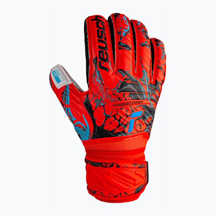 Rękawice bramkarskie Reusch Attrakt Grip Finger Support bright red/future blue 4