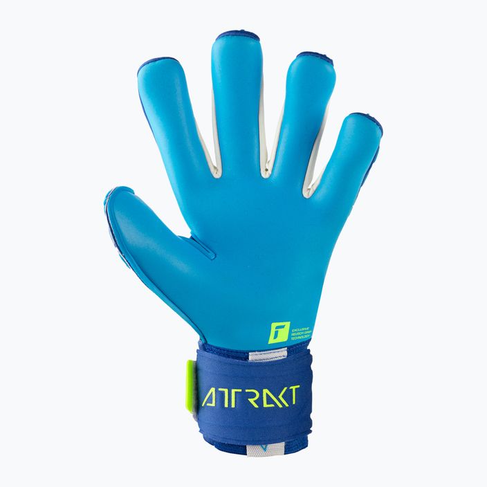 Rękawice bramkarskie Reusch Attrakt Freegel Aqua Windproof true blue/gold/aqua blue 5