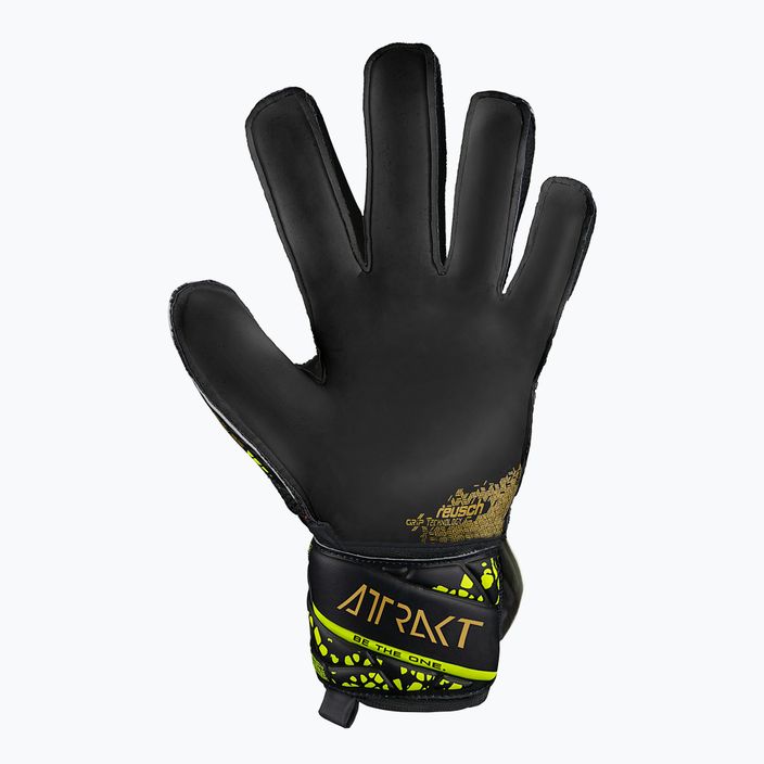 Rękawice bramkarskie Reusch Attrakt Infinity Finger Support black/gold/yellow/black 3
