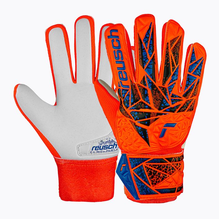 Rękawice bramkarskie Reusch Attrakt Starter Grip hyper orng/elec blue