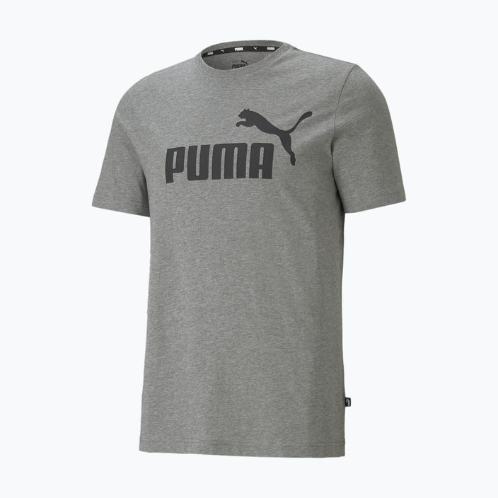 Koszulka męska PUMA Ess Logo Tee medium gray heather 4