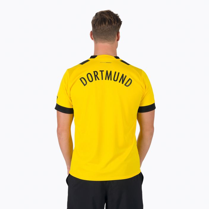 Koszulka piłkarska męska PUMA BVB Home Jersey Replica Sponsor cyber 2