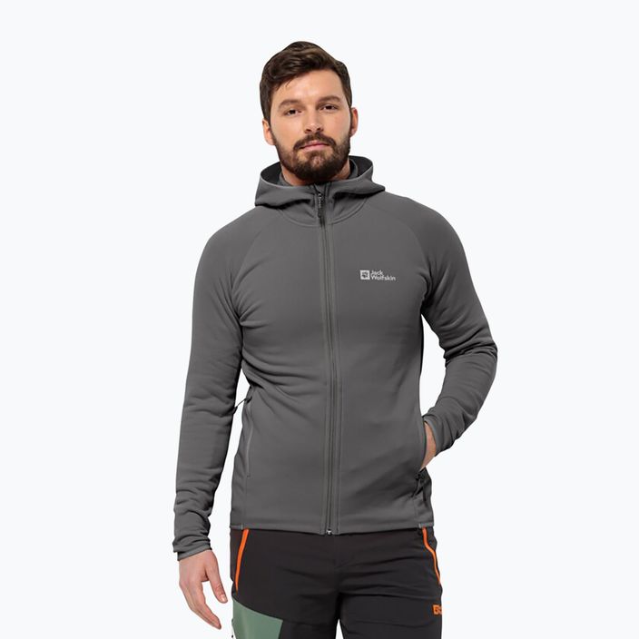 Bluza polarowa męska Jack Wolfskin Baiselberg Hooded Fz