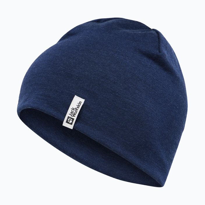 Czapka zimowa Jack Wolfskin Rib Merino night blue