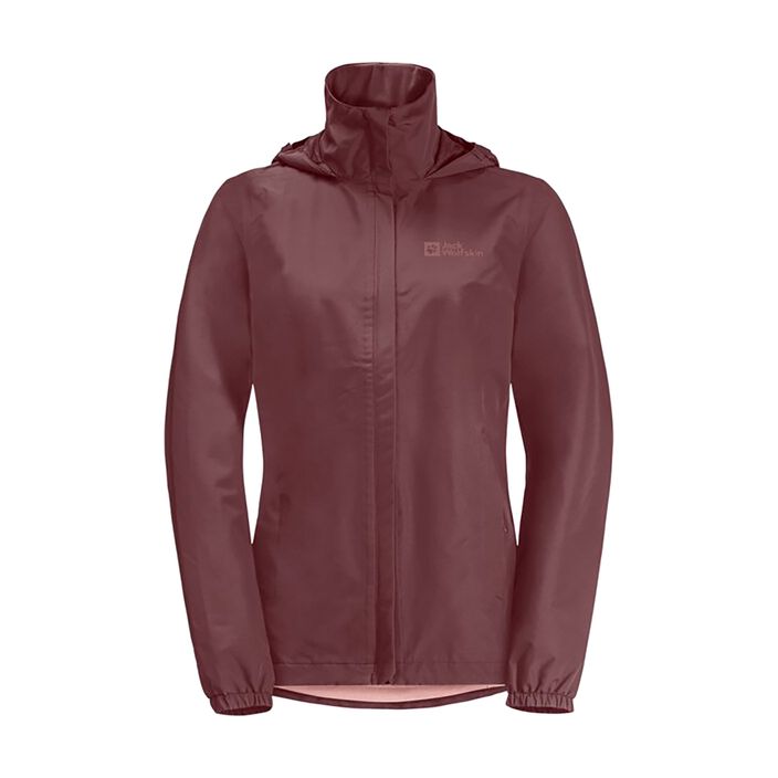 Kurtka przeciwdeszczowa damska Jack Wolfskin Stormy Point 2L red ochre 2