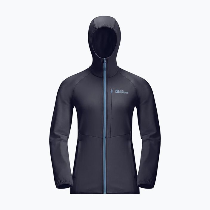 Bluza polarowa damska Jack Wolfskin Kolbenberg Hooded Fz graphite 2