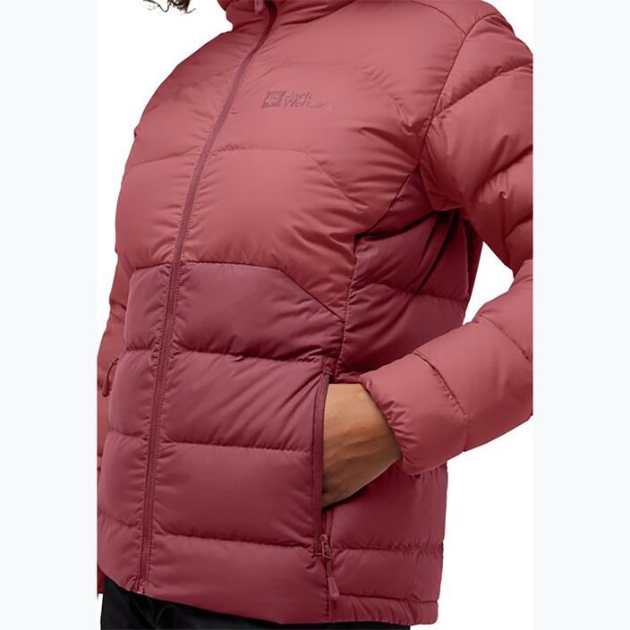 Kurtka puchowa damska Jack Wolfskin Ather Down Hoody red ochre 3