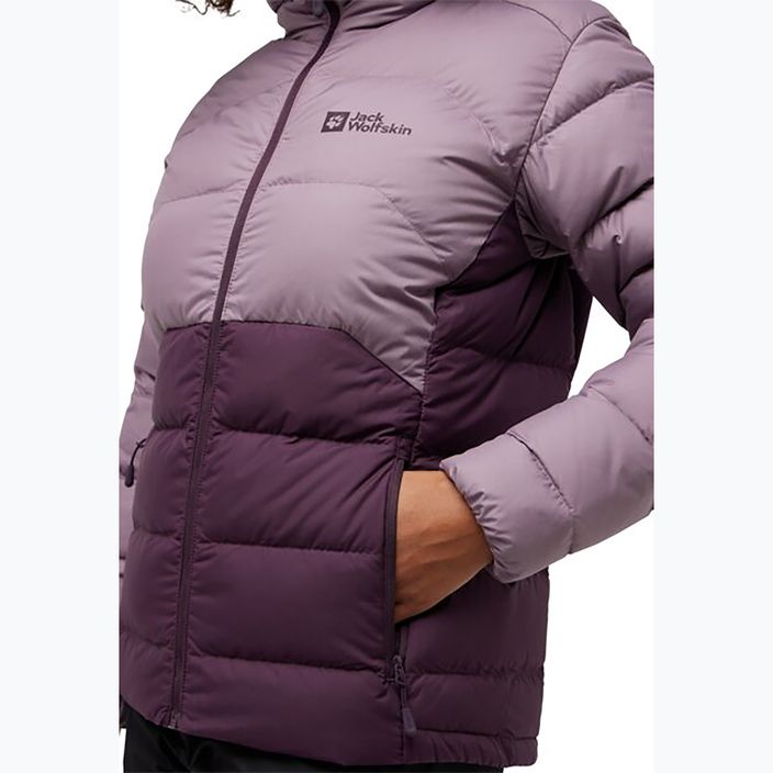 Kurtka puchowa damska Jack Wolfskin Ather Down Hoody midnight plum 3