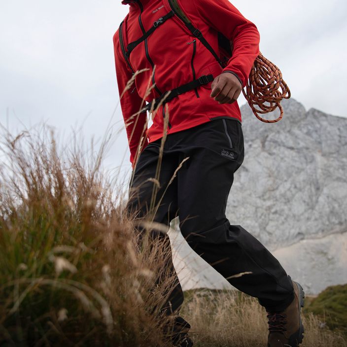 Bluza trekkingowa męska Jack Wolfskin Dna Fleece adrenaline red 7