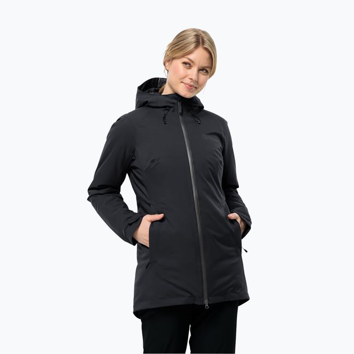 Kurtka zimowa damska Jack Wolfskin Stirnberg Ins black