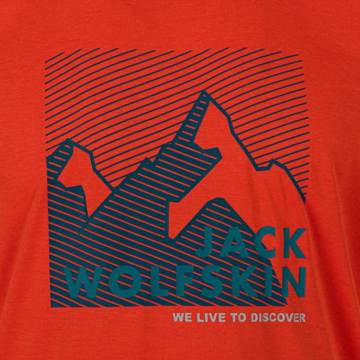 Koszulka trekkingowa męska Jack Wolfskin Hiking Graphic wild brier 6