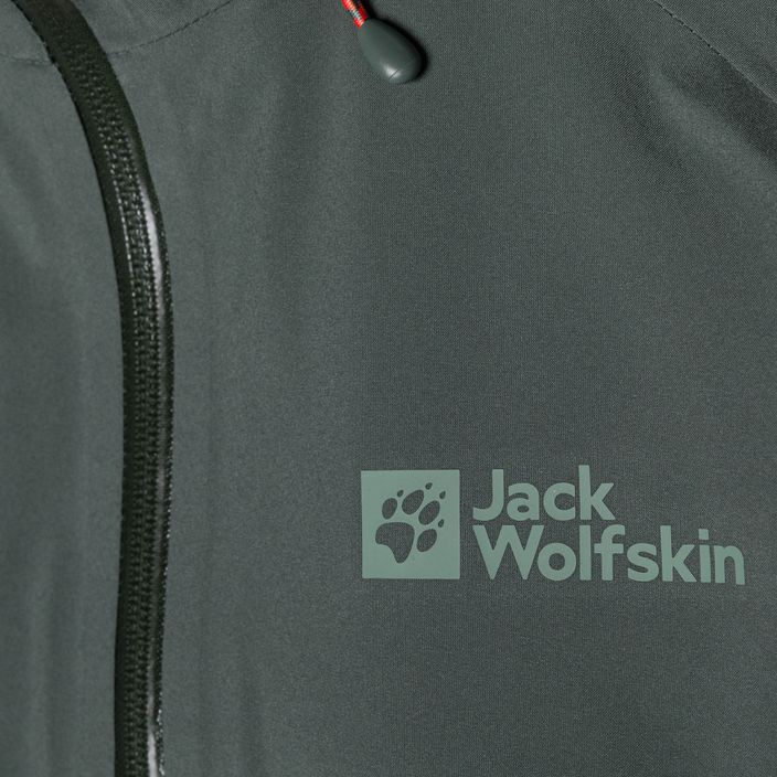 Kurtka przeciwdeszczowa damska Jack Wolfskin Highest Peak slate green 8
