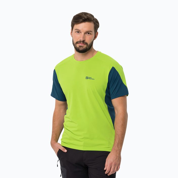 Koszulka trekkingowa męska Jack Wolfskin Narrows fresh green