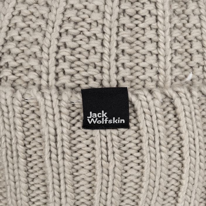 Czapka zimowa damska Jack Wolfskin Highloft Knit dusty grey 4