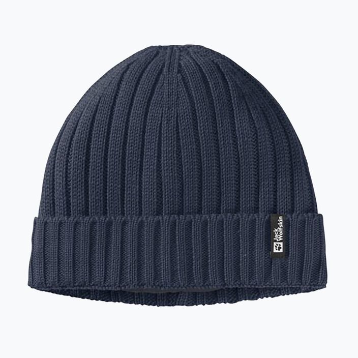 Czapka zimowa Jack Wolfskin Rib Knit night blue