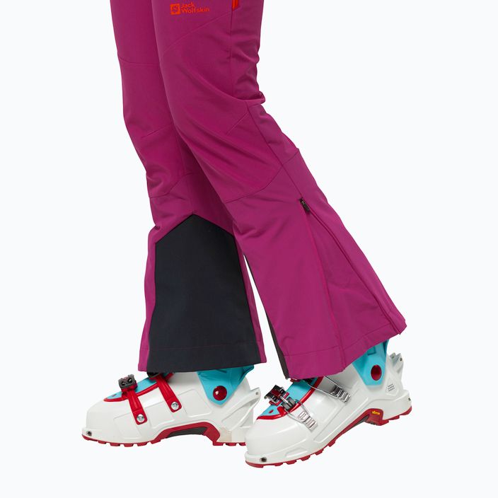 Spodnie softshell damskie Jack Wolfskin Alpspitze Tour new magenta 6