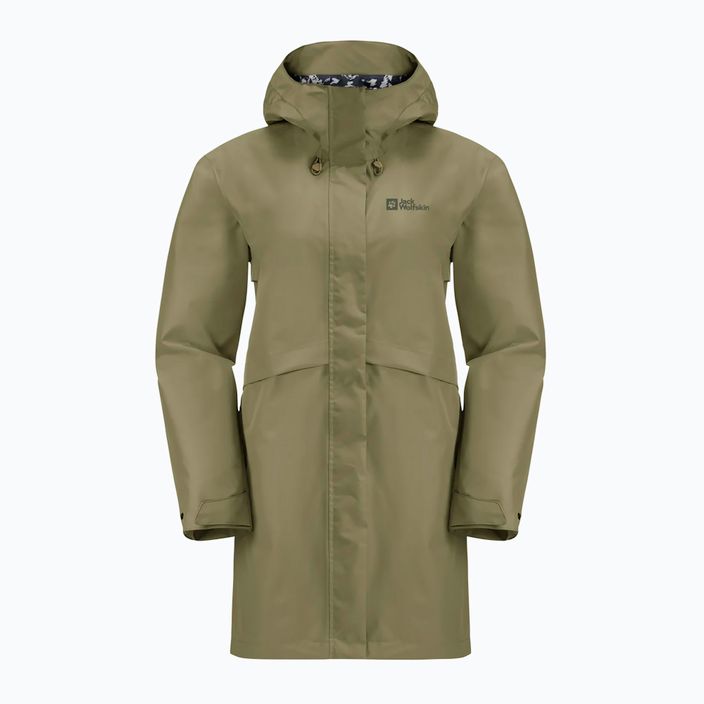 Płaszcz przeciwdeszczowy damski Jack Wolfskin Cape West Coat bay leaf 7