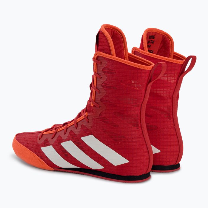 Buty bokserskie męskie adidas Box Hog 4 czerwone GW1403 3