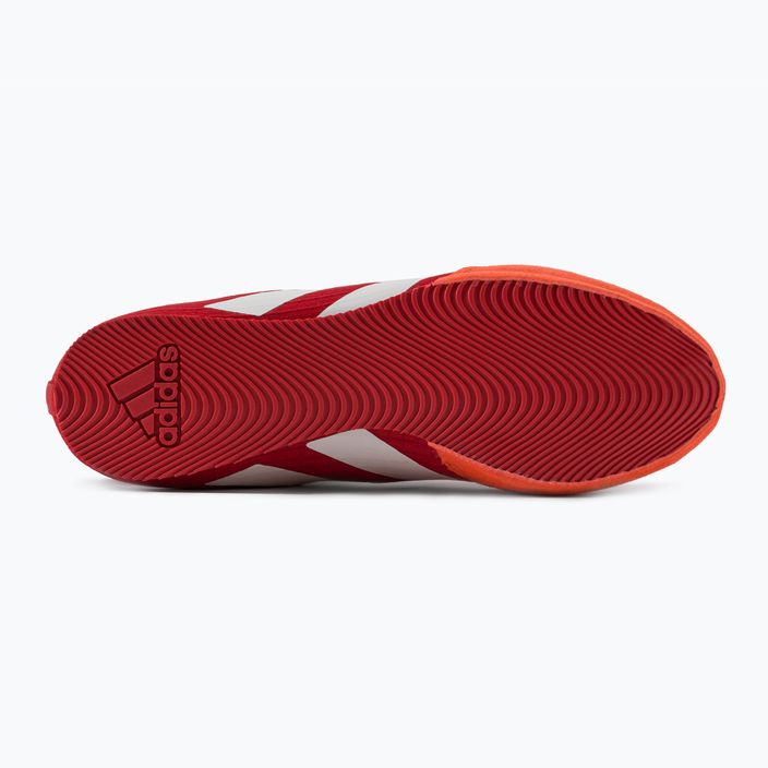 Buty bokserskie męskie adidas Box Hog 4 czerwone GW1403 4