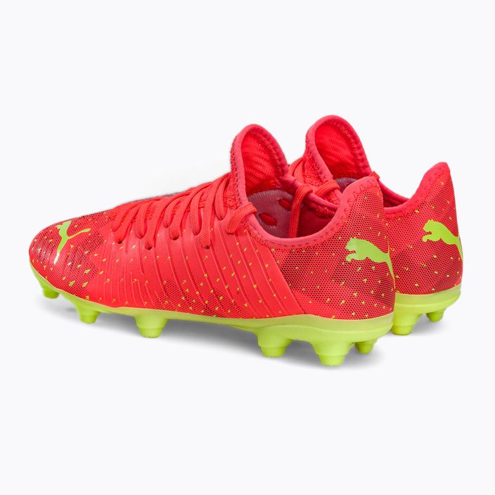 Buty piłkarskie dziecięce PUMA Future Z 4.4 FG/AG fiery coral/fizzy light/puma black/salmon 3