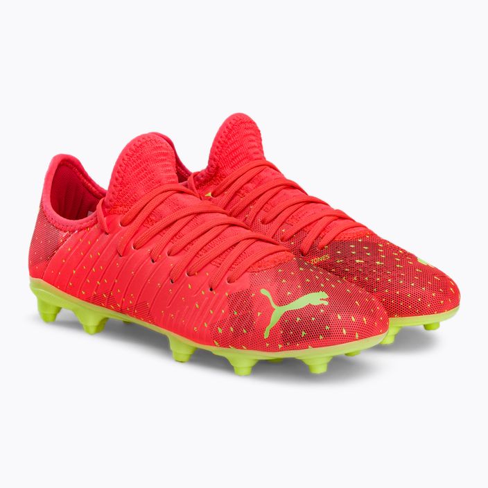 Buty piłkarskie dziecięce PUMA Future Z 4.4 FG/AG fiery coral/fizzy light/puma black/salmon 4