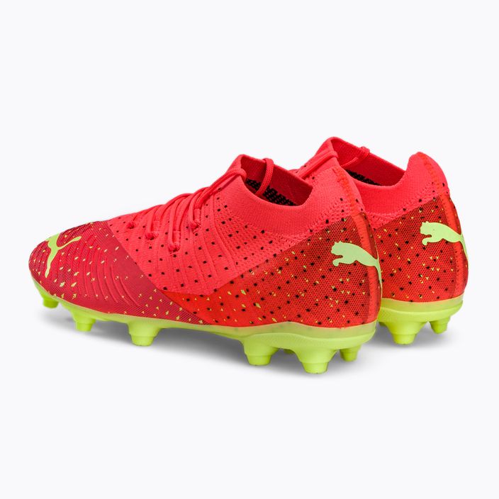 Buty piłkarskie dziecięce PUMA Future Z 3.4 FG/AG fiery coral/fizzy light/puma black/salmon 3