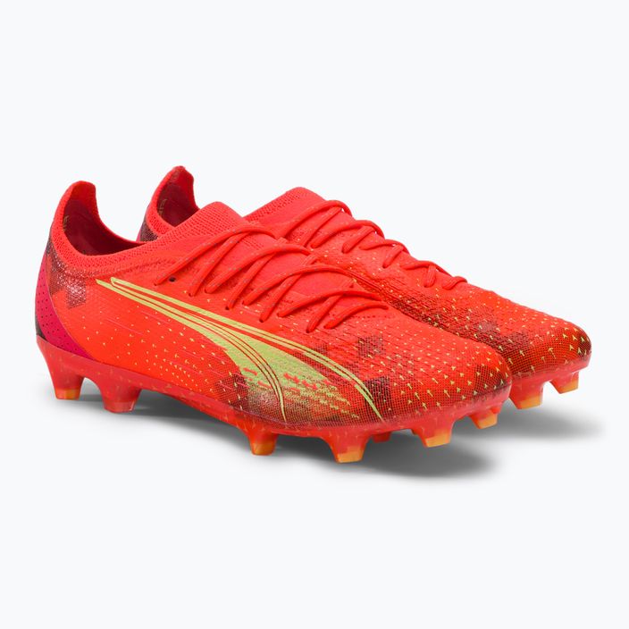 Buty piłkarskie męskie PUMA Ultra Ultimate FG/AG fiery coral/fizzy light 4