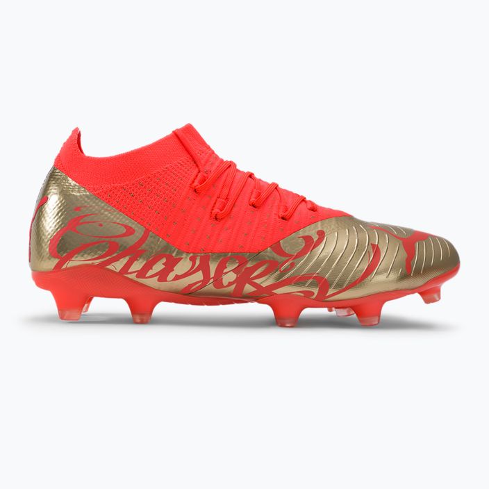 Buty piłkarskie męskie PUMA Future Z 3.4 Neymar Jr. FG/AG fiery coral/gold 2