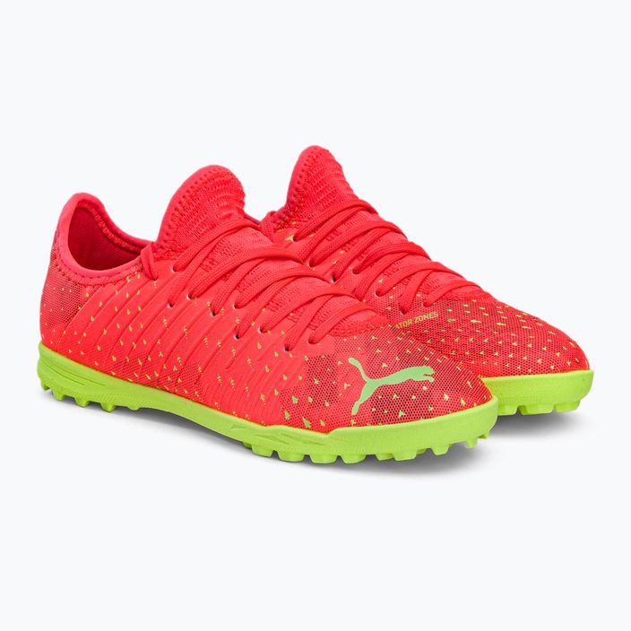 Buty piłkarskie dziecięce PUMA Future Z 4.4 TT fiery coral/fizzy light/puma black/salmon 4