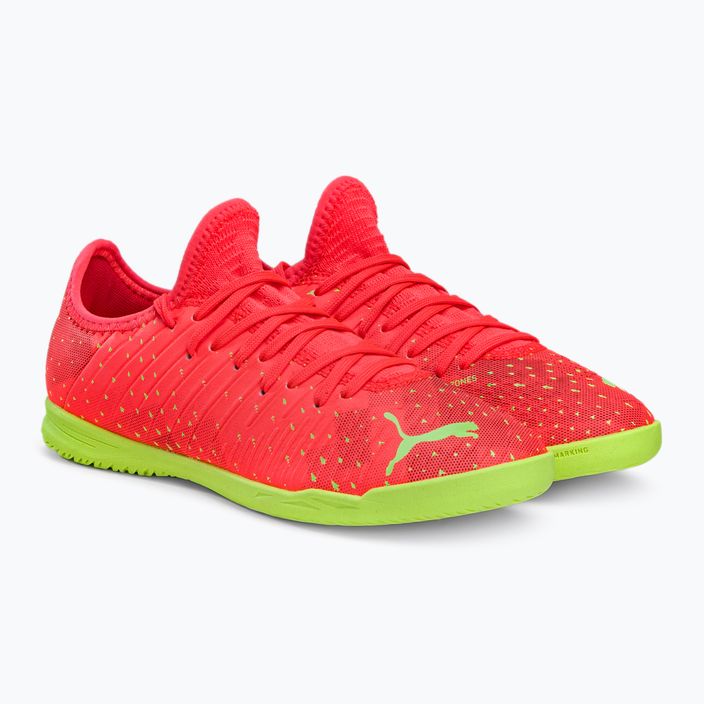 Buty piłkarskie dziecięce PUMA Future Z 4.4 IT fiery coral/fizzy light/puma black/salmon 4