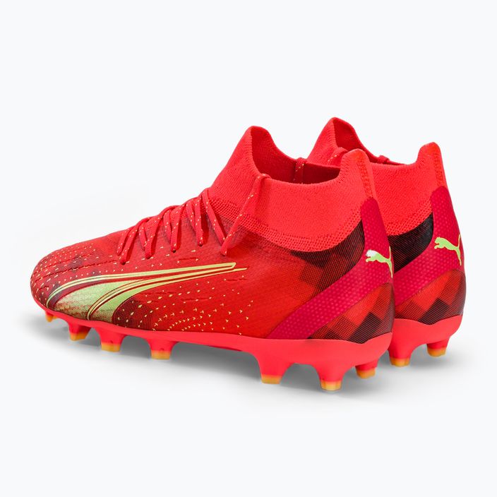 Buty piłkarskie dziecięce PUMA Ultra Pro FG/AG fiery coral/fizzy light/puma black 3