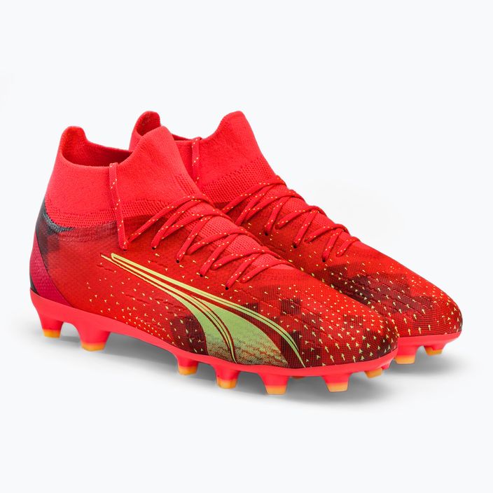 Buty piłkarskie dziecięce PUMA Ultra Pro FG/AG fiery coral/fizzy light/puma black 4