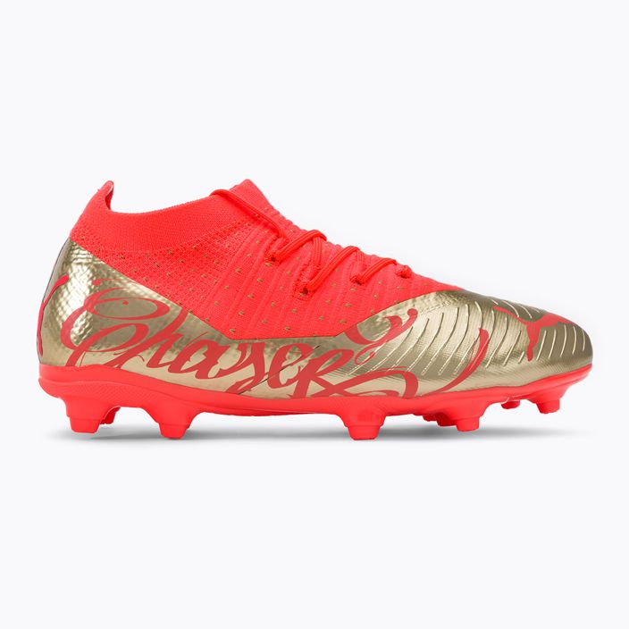 Buty piłkarskie dziecięce PUMA Future Z 3.4 Neymar Jr. FG/AG fiery coral/gold 2