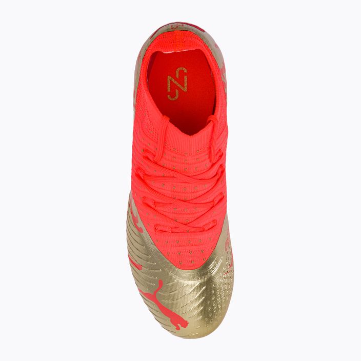 Buty piłkarskie dziecięce PUMA Future Z 3.4 Neymar Jr. FG/AG fiery coral/gold 6