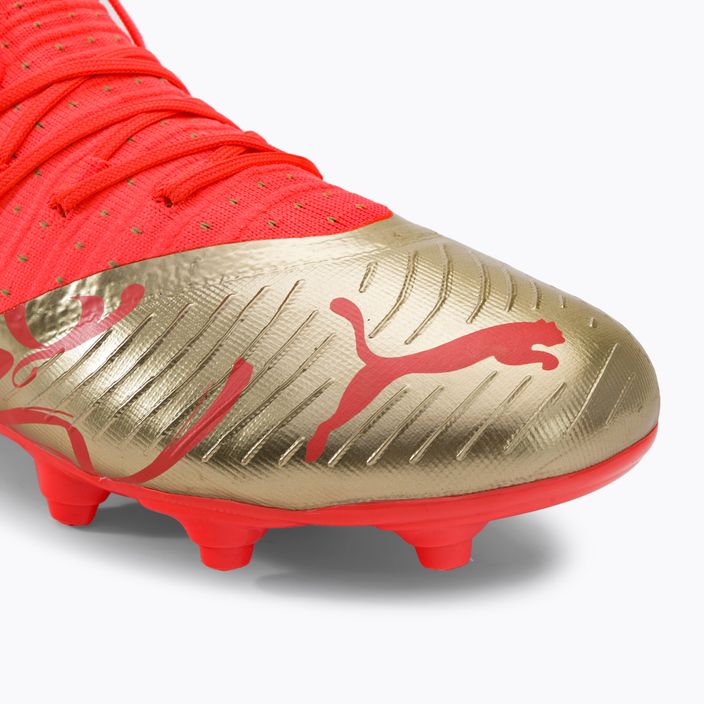 Buty piłkarskie dziecięce PUMA Future Z 3.4 Neymar Jr. FG/AG fiery coral/gold 7