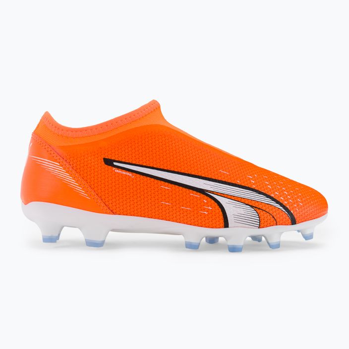 Buty piłkarskie dziecięce PUMA Ultra Match LL FG/AG ultra orange/puma white/blue glimmer 2