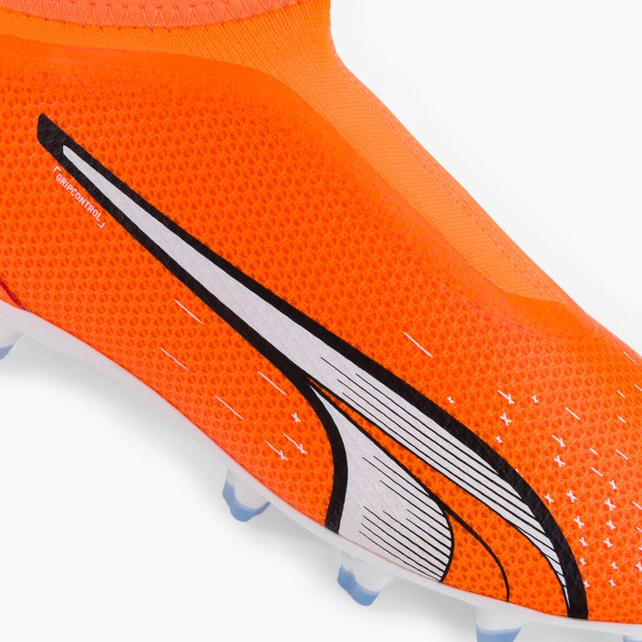 Buty piłkarskie dziecięce PUMA Ultra Match LL FG/AG ultra orange/puma white/blue glimmer 9