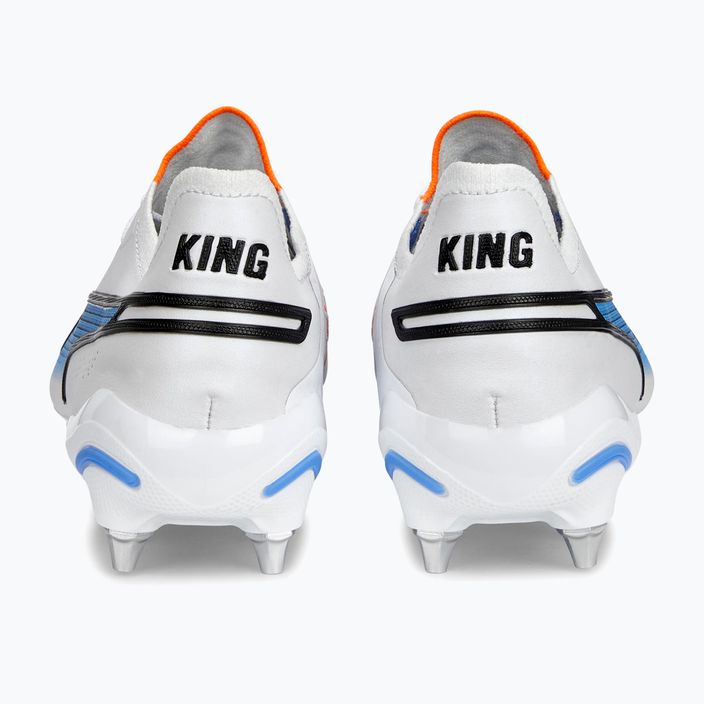 Buty piłkarskie męskie PUMA King Ultimate MXSG puma white/puma black/blue glimmer/ultra orange 13