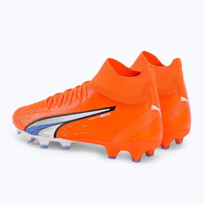 Buty piłkarskie męskie PUMA Ultra Pro FG/AG ultra orange/puma white/blue glimmer 3