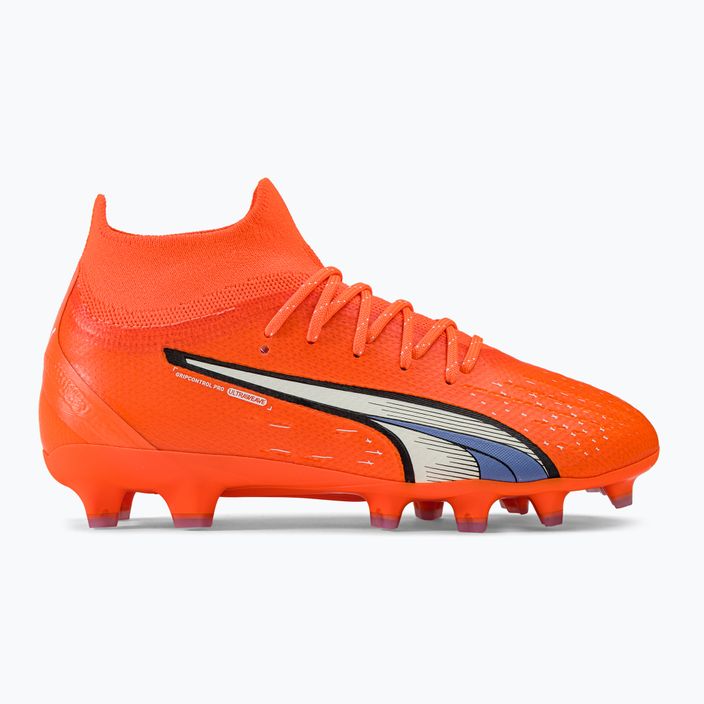 Buty piłkarskie dziecięce PUMA Ultra Pro FG/AG ultra orange/puma white/blue glimmer 2