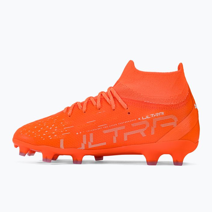 Buty piłkarskie dziecięce PUMA Ultra Pro FG/AG ultra orange/puma white/blue glimmer 10