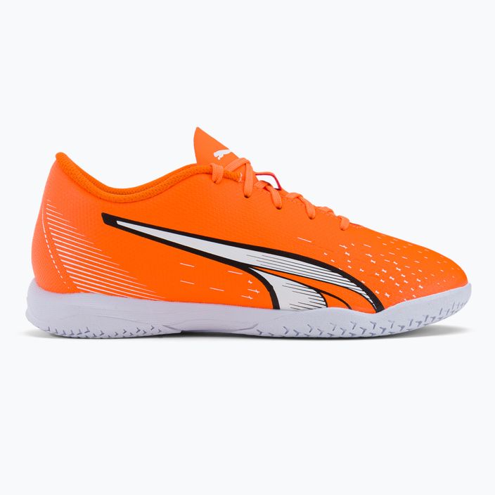Buty piłkarskie dziecięce PUMA Ultra Play IT ultra orange/puma white/blue glimmer 2