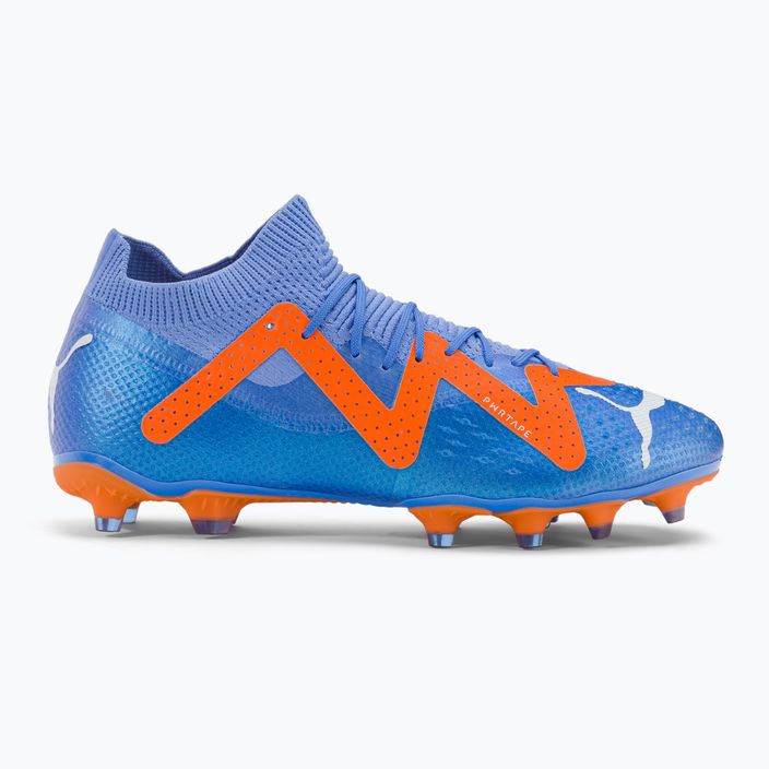 Buty piłkarskie męskie PUMA Future Pro FG/AG blue glimmer/puma white/ultra orange 2