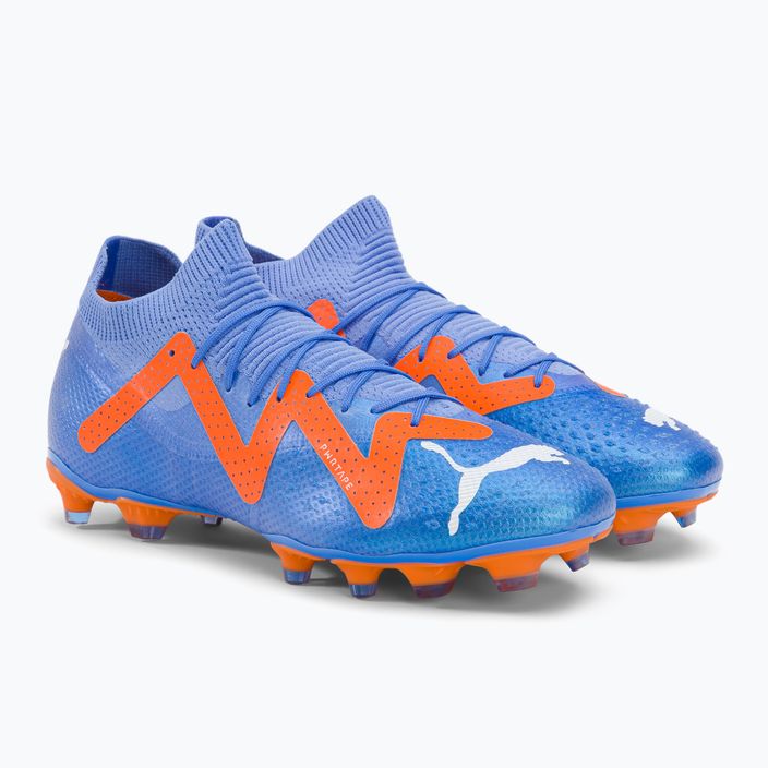 Buty piłkarskie męskie PUMA Future Pro FG/AG blue glimmer/puma white/ultra orange 4